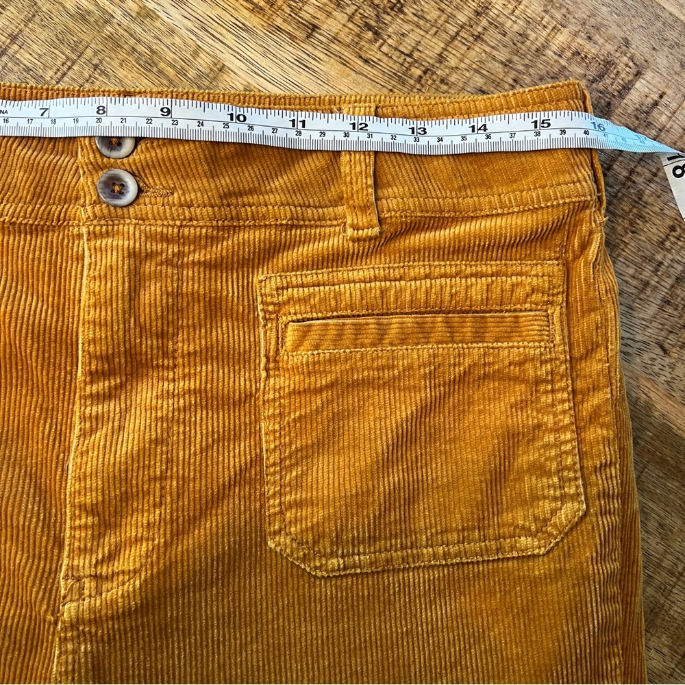 Anthropologie Pilcro High-Rise Bootcut Corduroy Pants golden amber size 29 - Picture 8 of 10